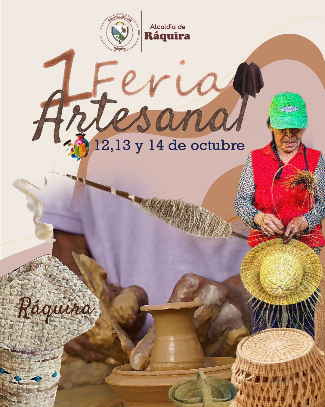 Este puente festivo en Ráquira primera feria artesanal.